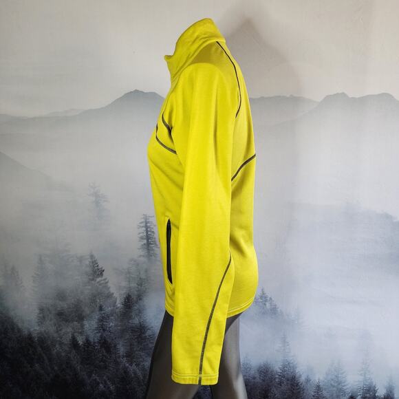 REI Yellow Long Sleeve Mock Neck Running Jacket | Women's Small - Picture 7 of 15